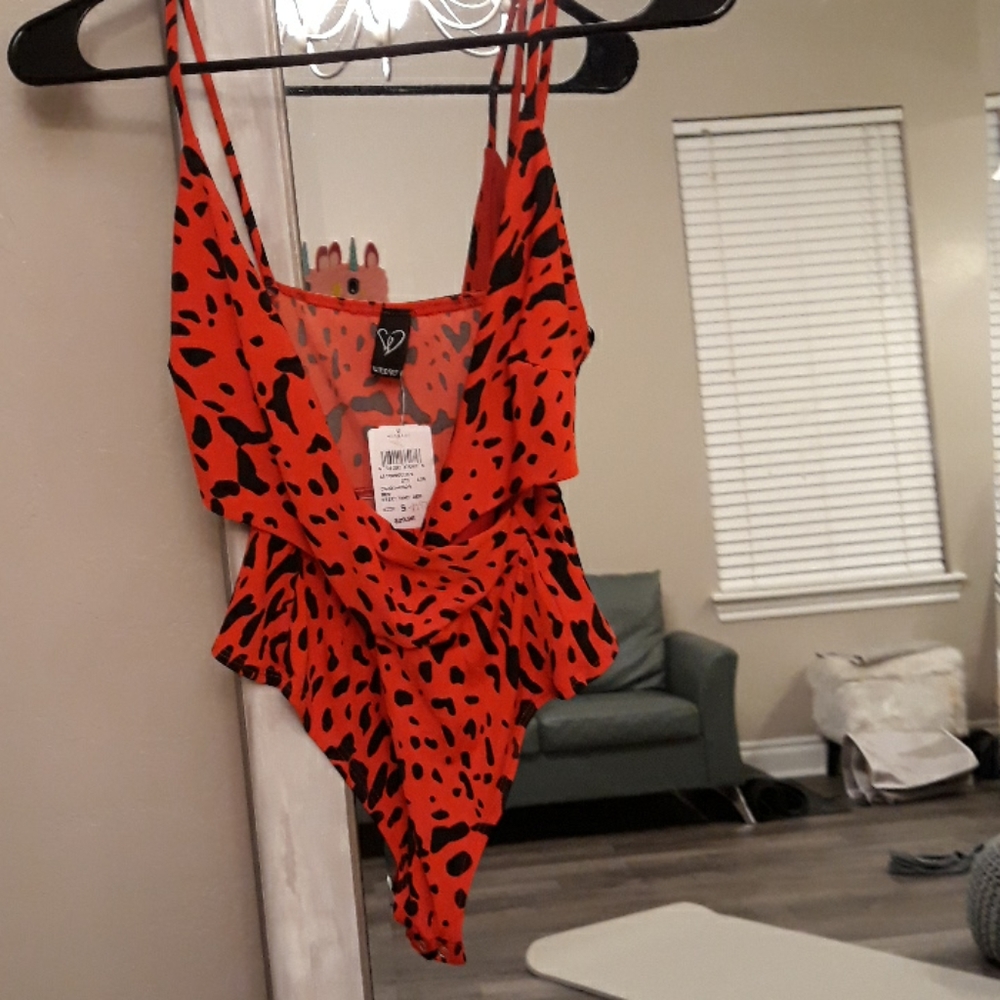 Red body dress